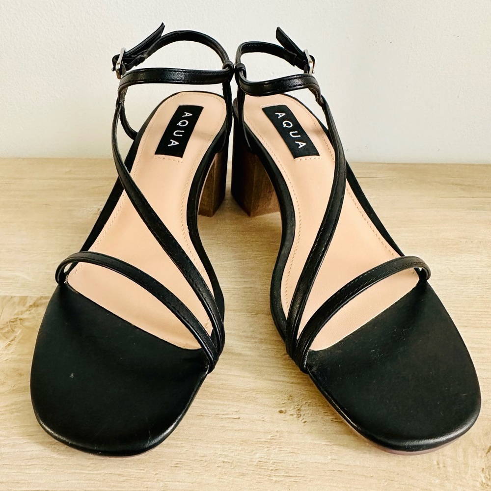 Aqua Women's Rays Strappy High Heel Sandals size 7